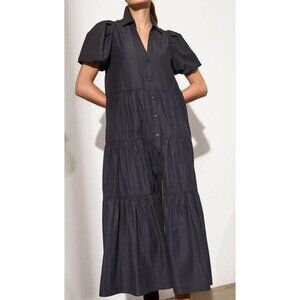 Brochu Walker Havana Midi Dress Washed Black Size Medium